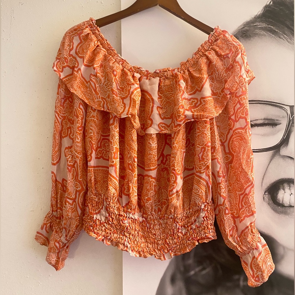 Michael Kors pink and orange top